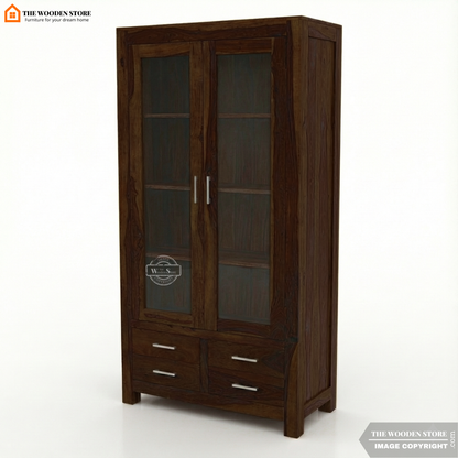 Pluto Bookshelf (Walnut Finish)