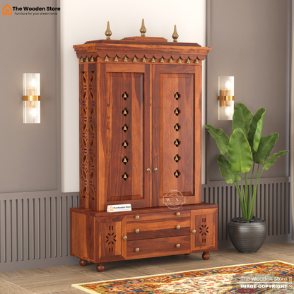 Udaya Home Temple (Honey Finish)