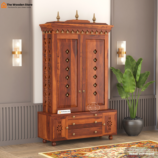 Udaya Home Temple (Honey Finish)