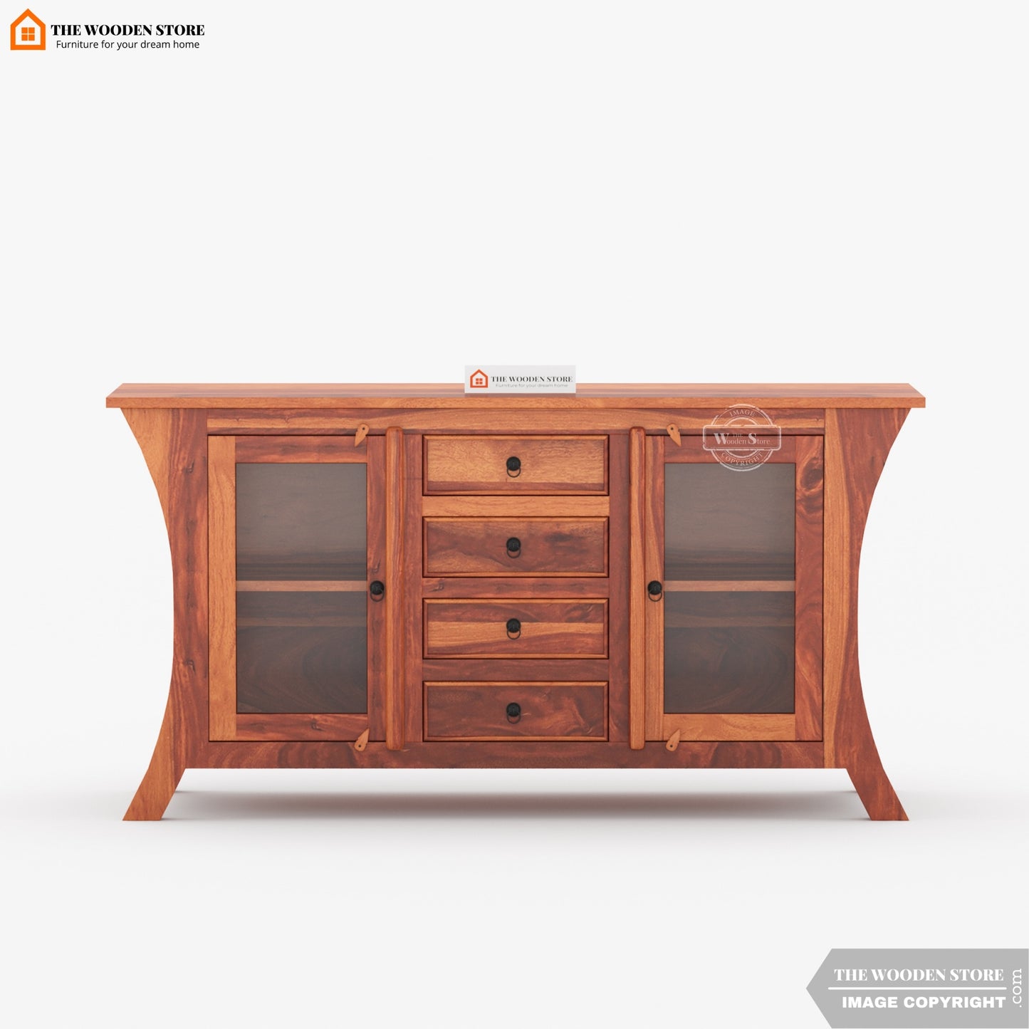 Rebeca Cabinet and Sideboard (Honey Finish)