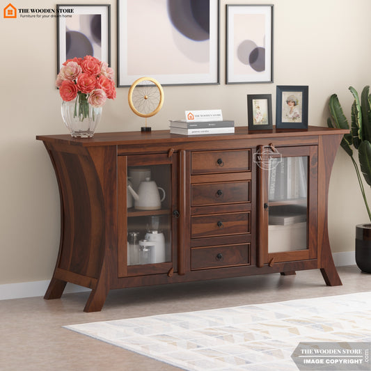 Rebeca Cabinet and Sideboard (Walnut Finish)