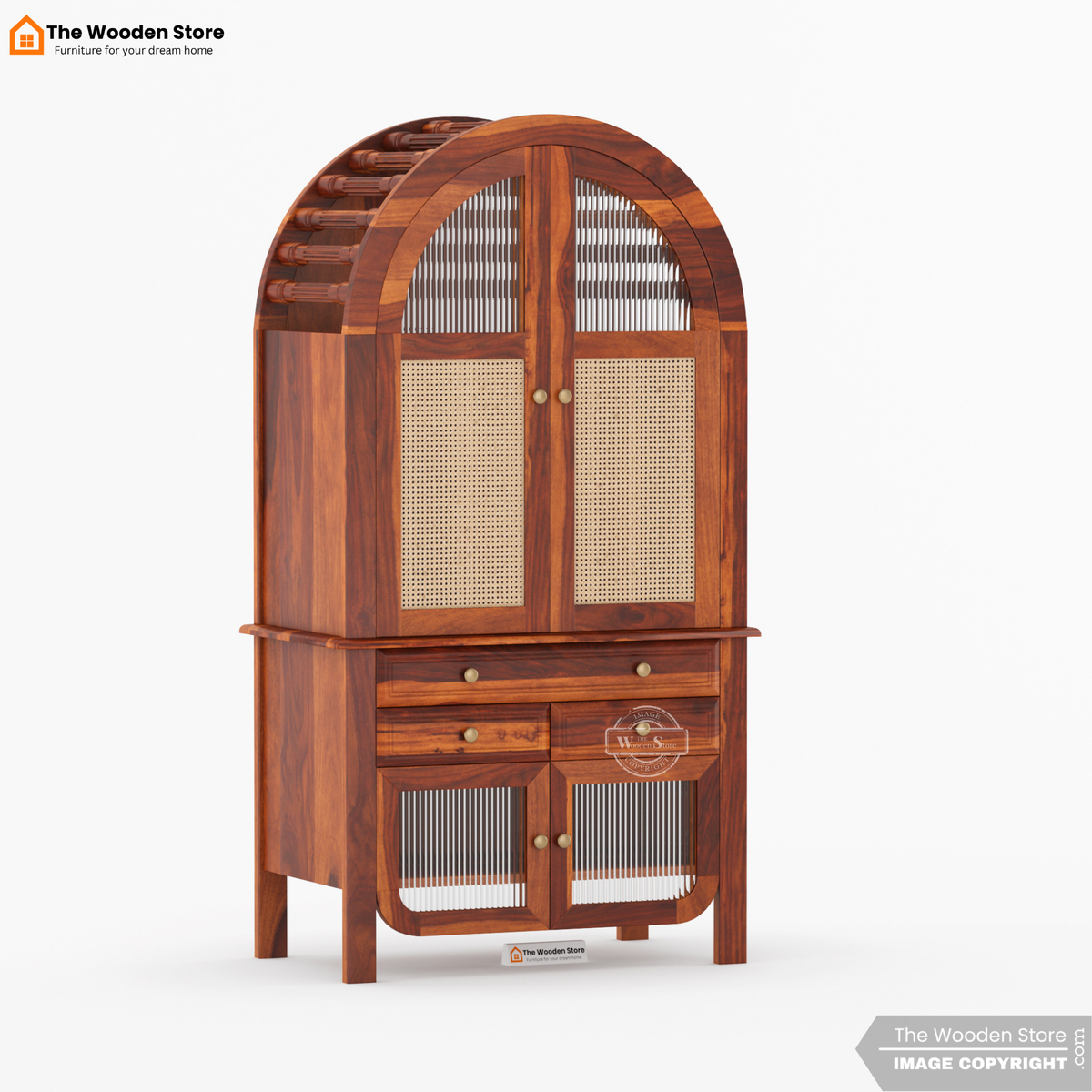 Akash Home Temple (Honey Finish)