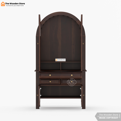 Akash Home Temple (Walnut Finish)