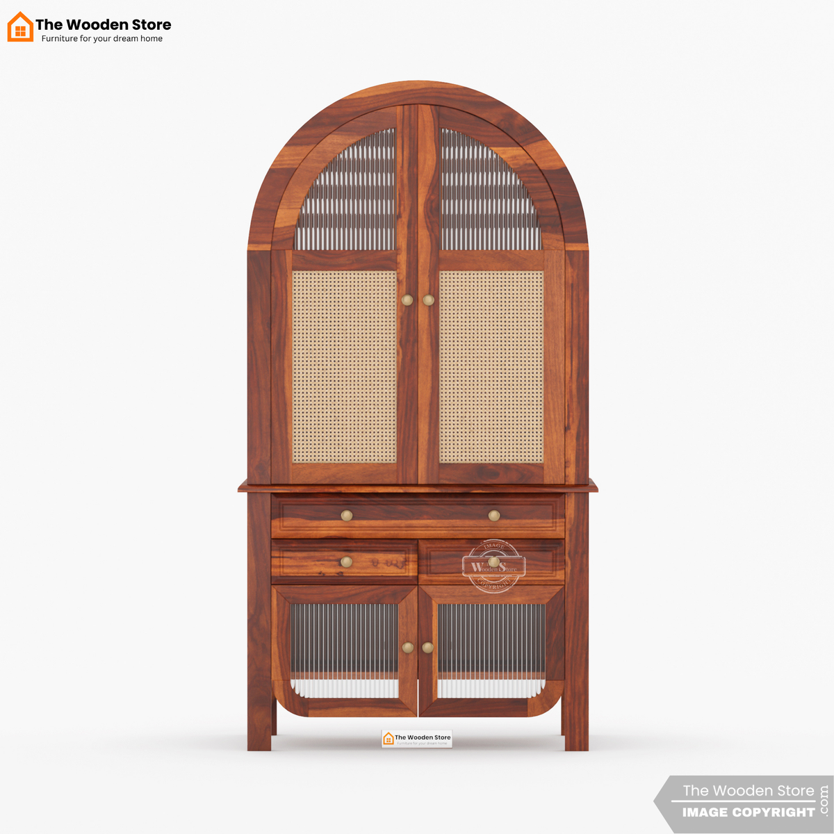 Akash Home Temple (Honey Finish)