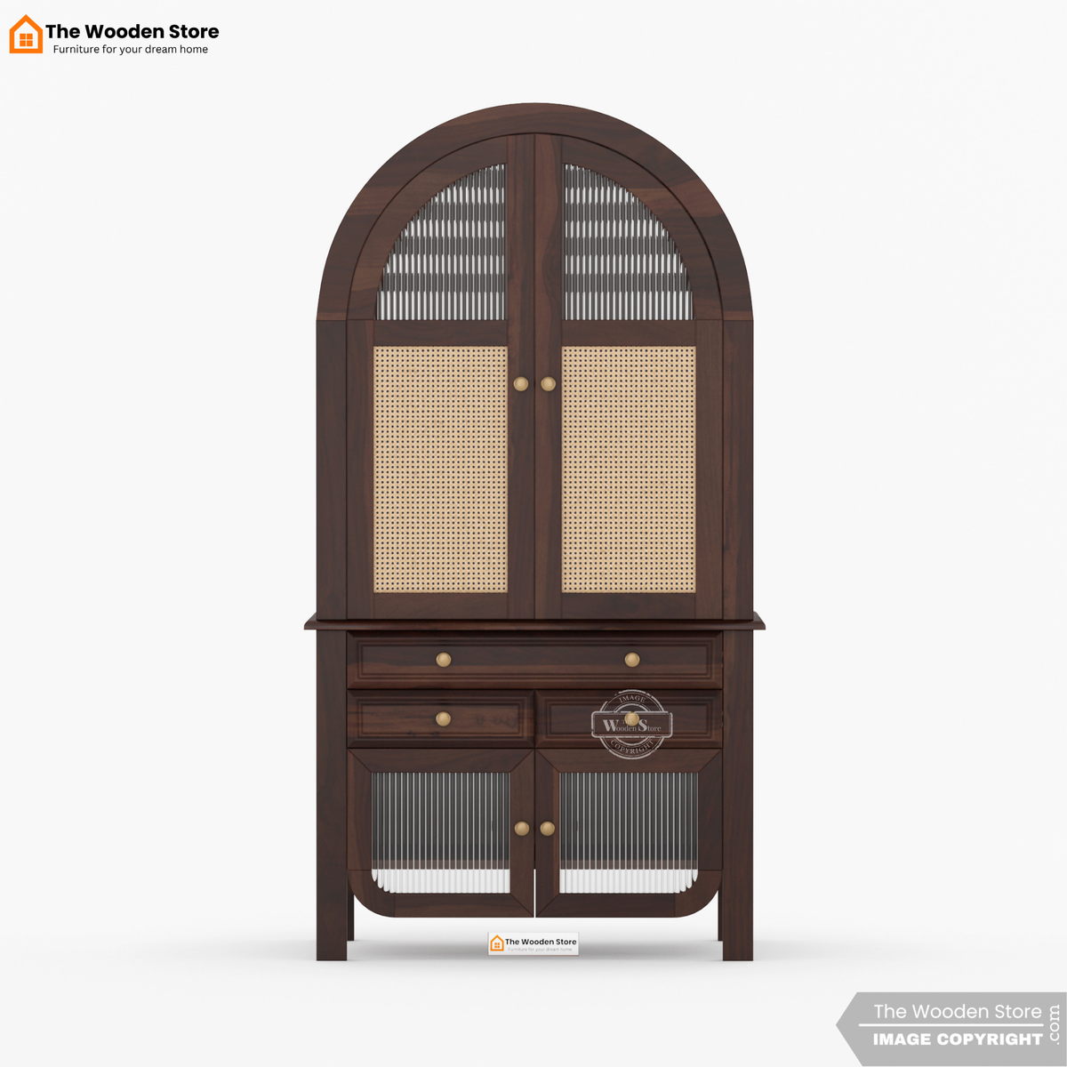 Akash Home Temple (Walnut Finish)