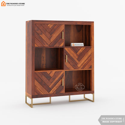 Kyron Book Shelf (Honey Finish)