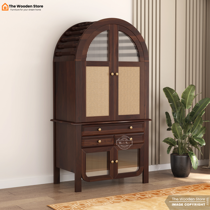 Akash Home Temple (Walnut Finish)