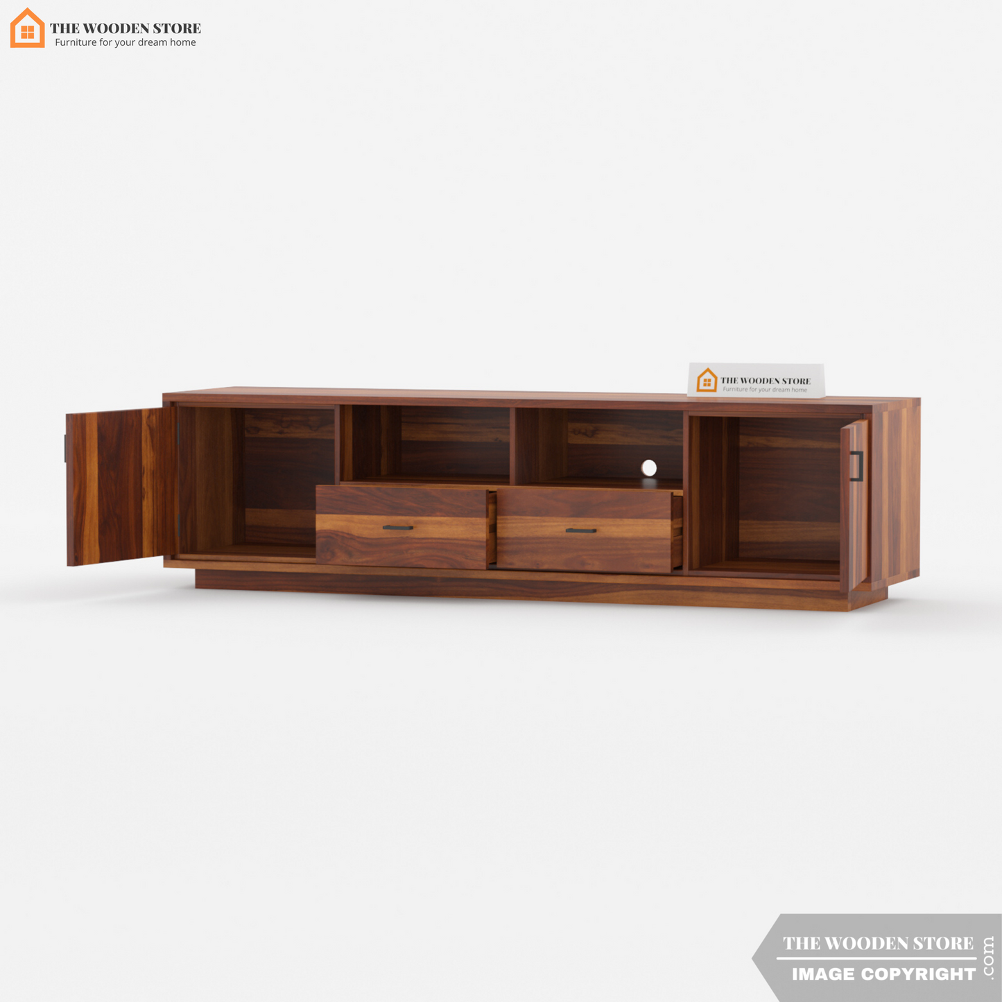 Dora Tv Unit (Honey Finish)