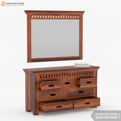 Donald Dresser with Storage (Honey Finish)