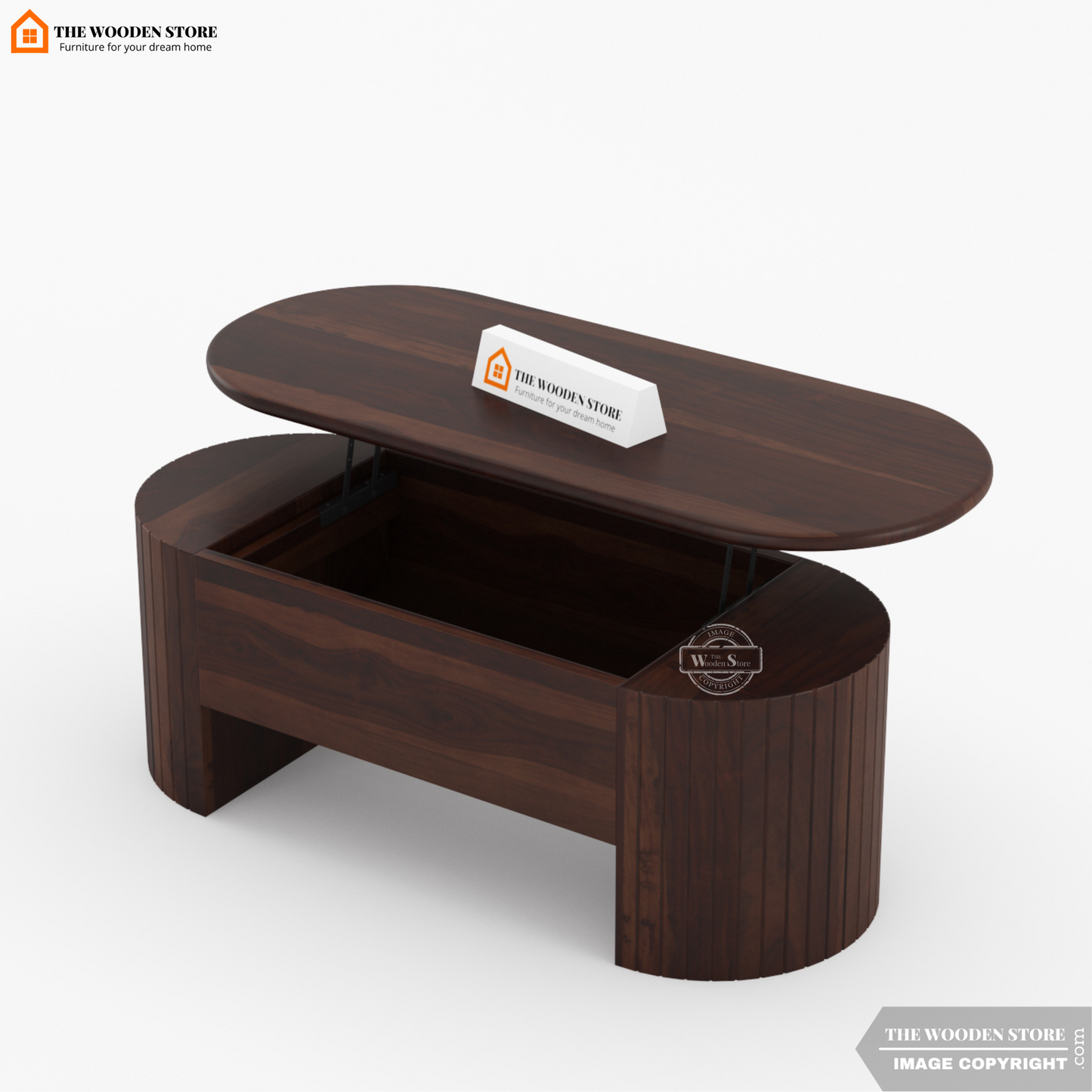 Breidy Lift Top Coffee Table (Walnut Finish)