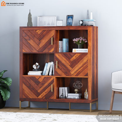 Kyron Book Shelf (Honey Finish)
