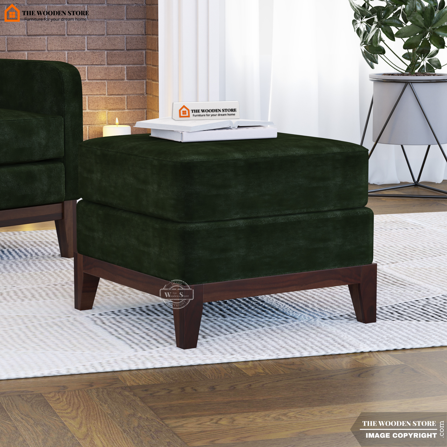 Joe Ottoman (Olive Green)