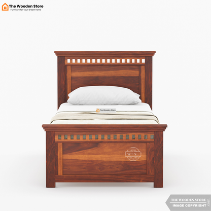 Donald Single Bed Without Storage (Honey Finish)