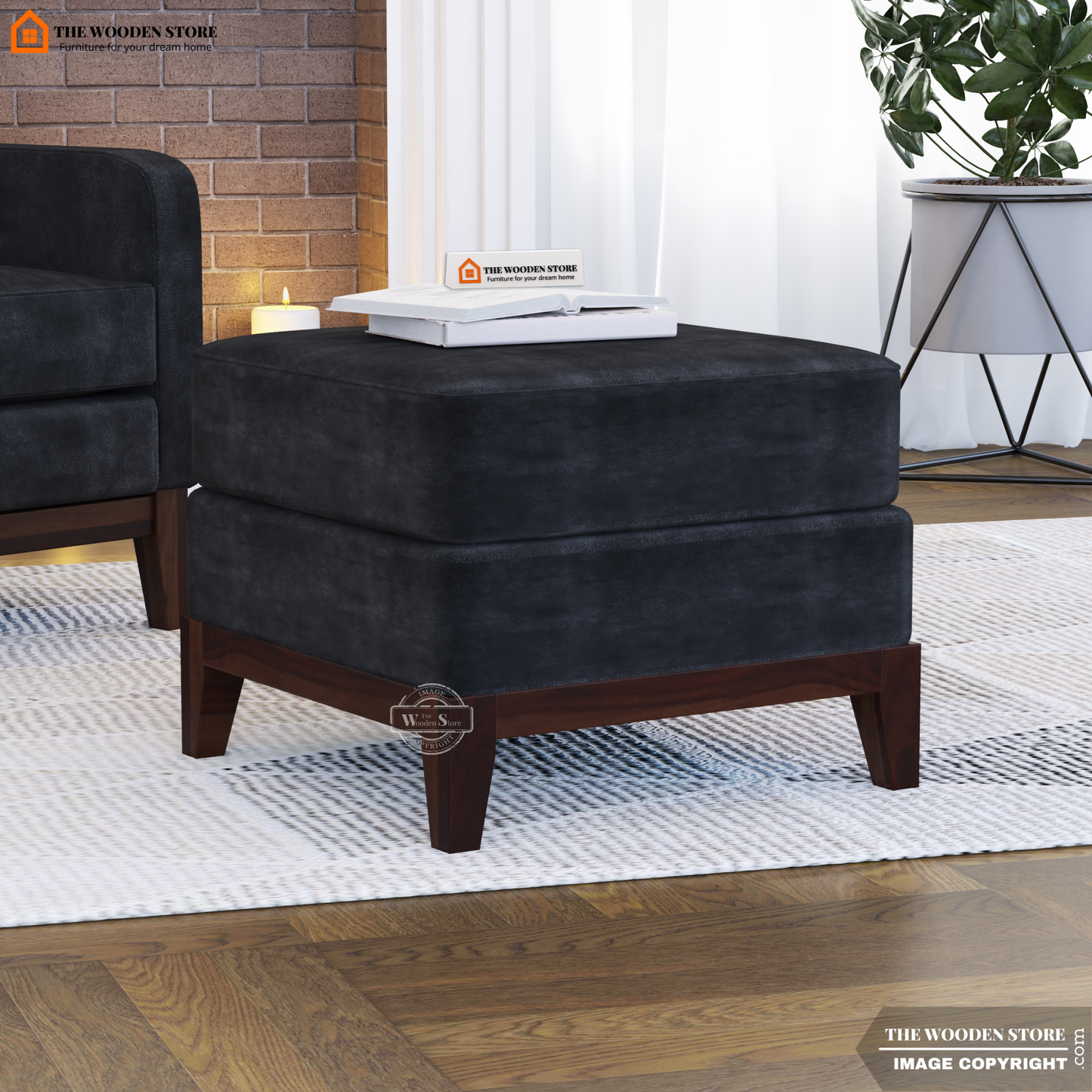 Joe Ottoman (Natural Grey)