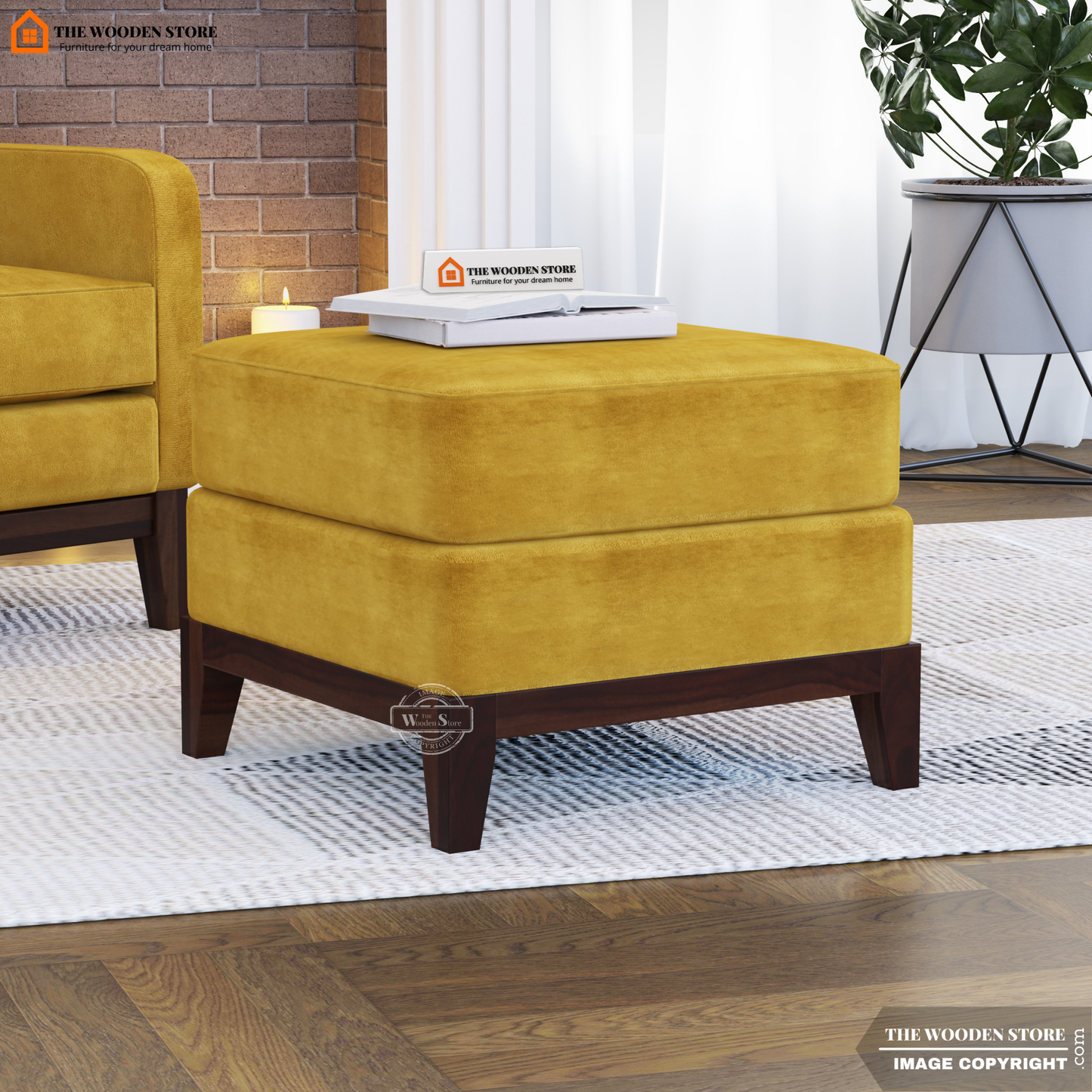 Joe Ottoman (Orange Gold)