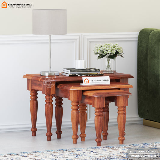 Mesa Nest of Tables (Honey Finish)