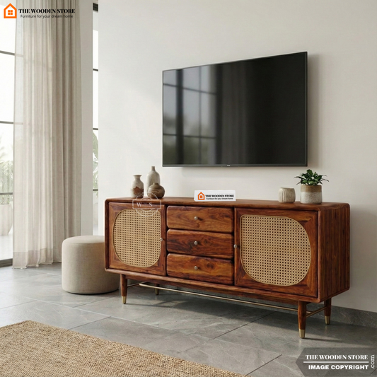 Arcane Tv Unit (Honey Finish)