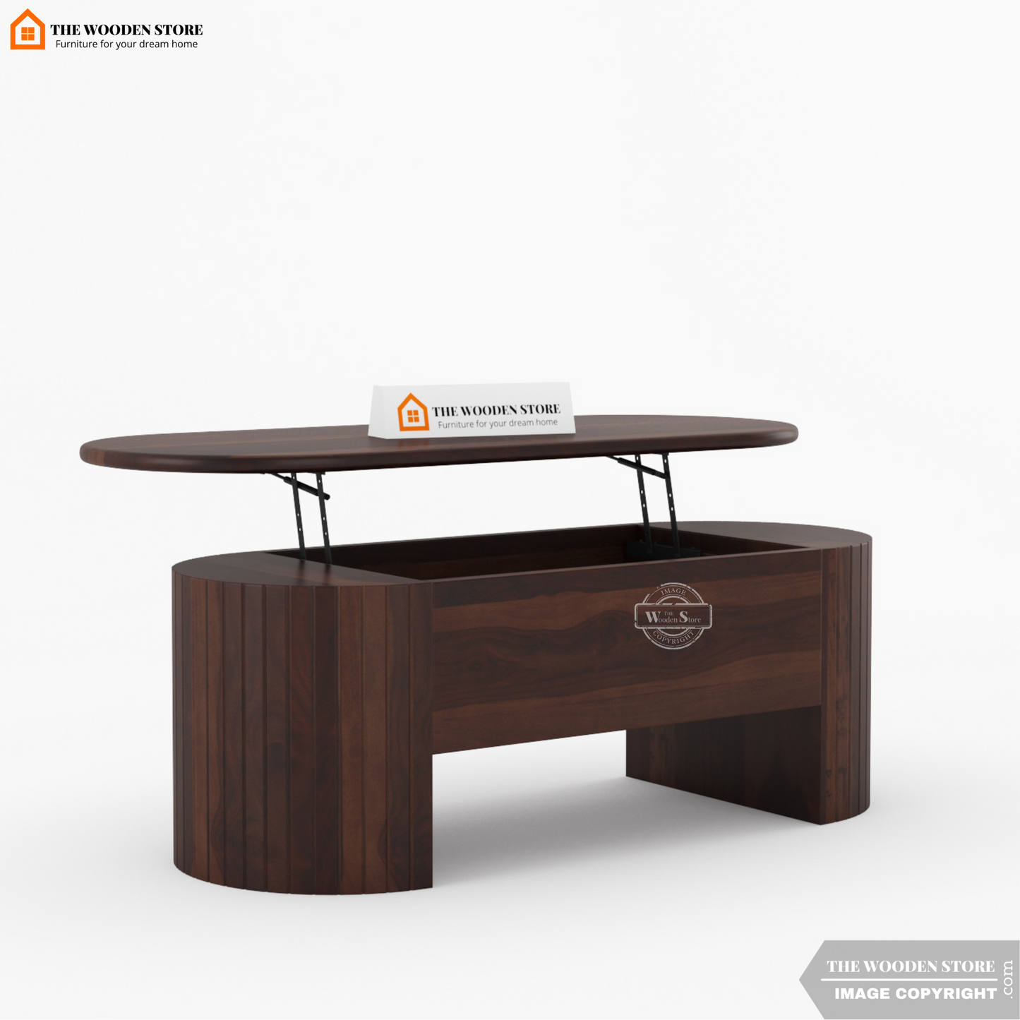 Breidy Lift Top Coffee Table (Walnut Finish)