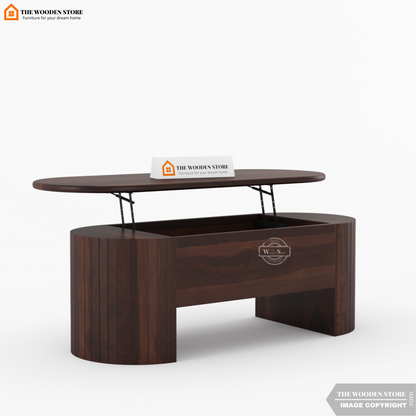 Breidy Lift Top Coffee Table (Walnut Finish)
