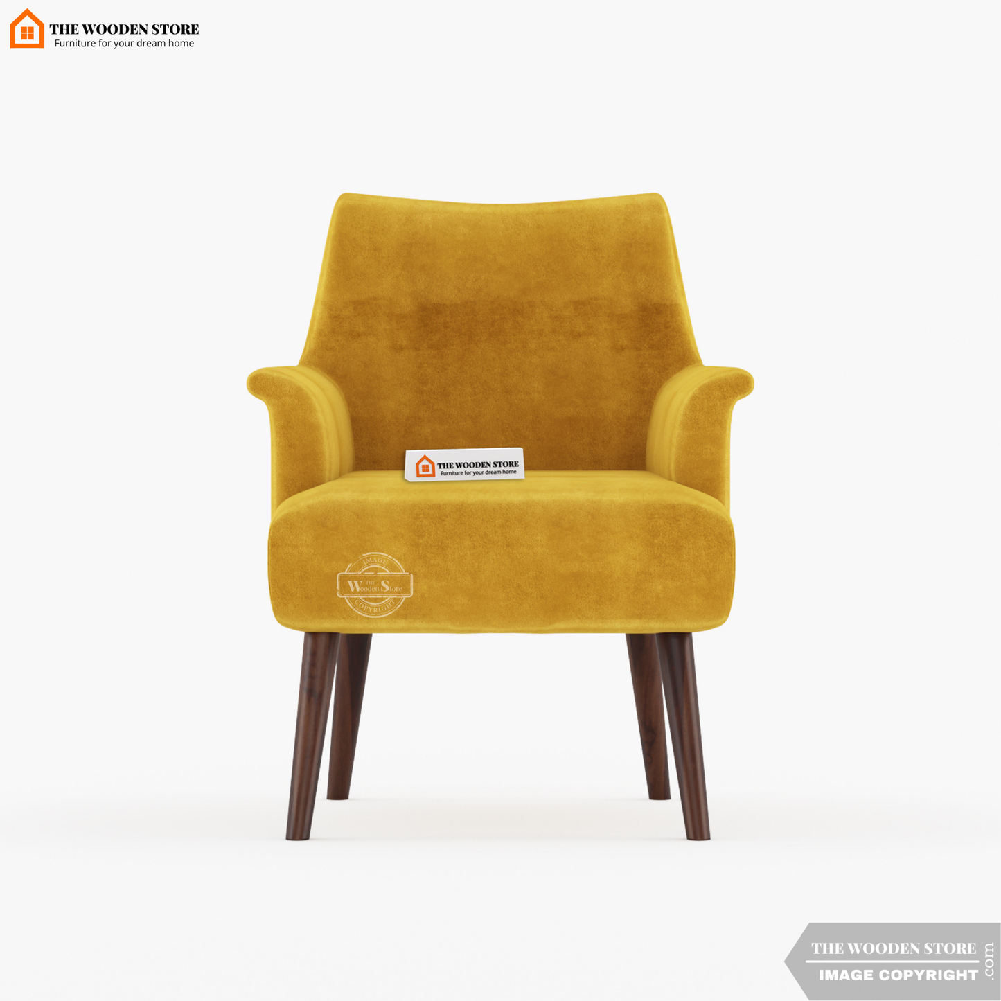 Aurora Lounge Chair (Orange Gold)