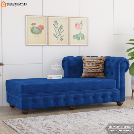 Carlton Chaise Lounge (Marine Blue)