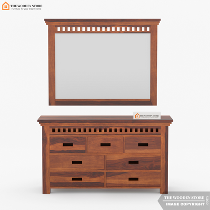 Donald Dresser with Storage (Honey Finish)