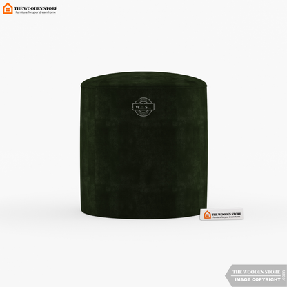Dove Round Pouffe (Olive Green)