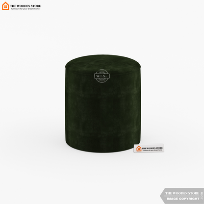 Dove Round Pouffe (Olive Green)