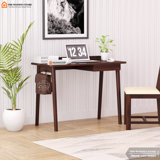 Colby Study Table (Walnut Finish)