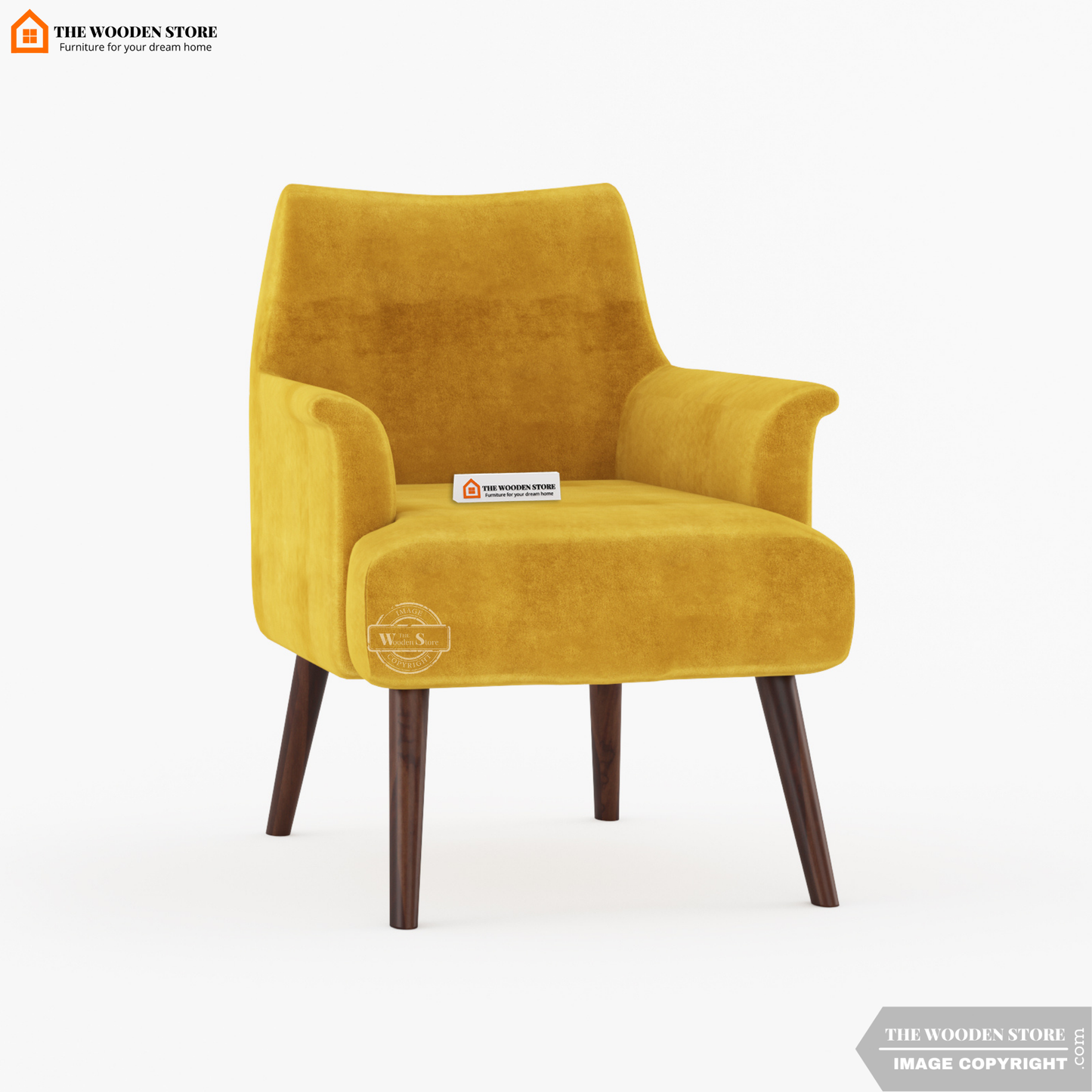 Aurora Lounge Chair (Orange Gold)