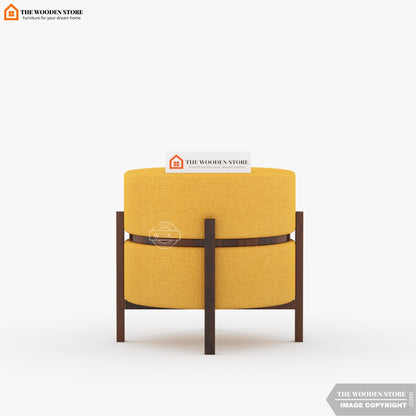 Birdie Reversible Stool Cum End Table (Walnut Finish)