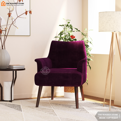 Aurora Lounge Chair (Wine Berry)