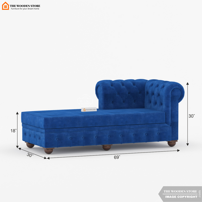 Carlton Chaise Lounge (Marine Blue)