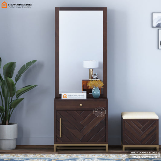 Gaze Dressing Table (Walnut Finish)