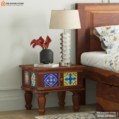Bunny Bedside Table (Honey Finish)