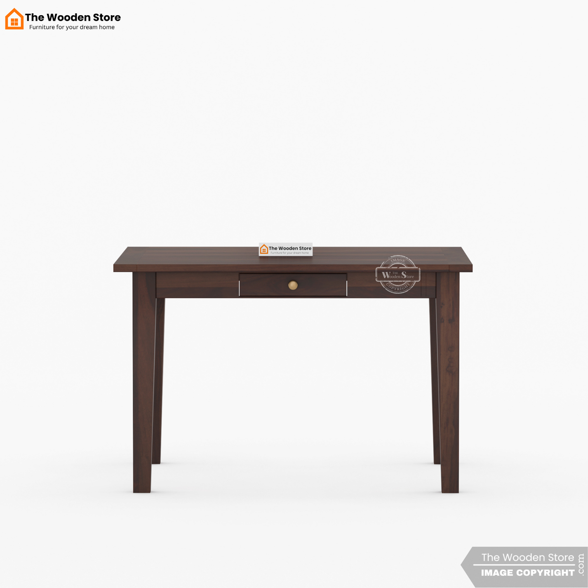 Glen 4 Seater Sheesham Wood Dining Set (Walnut Finish)