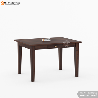 Glen 4 Seater Sheesham Wood Dining Set (Walnut Finish)
