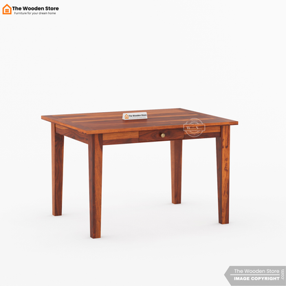 Glen 4 Seater Sheesham Wood Dining Set (Honey Finish)