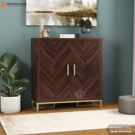 Gaze Shoe Rack (Walnut Finish)