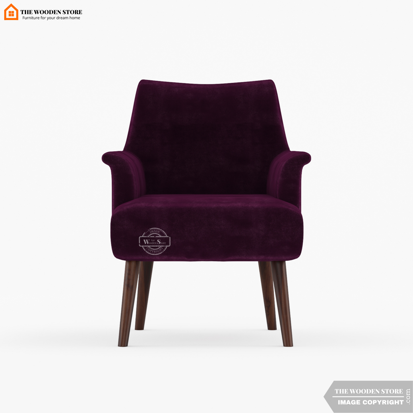 Aurora Lounge Chair (Wine Berry)