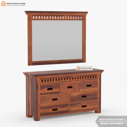 Donald Dresser with Storage (Honey Finish)