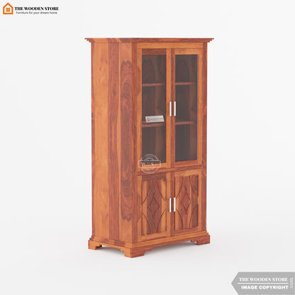 Matrix Double Door Crockery Unit (Honey Finish)