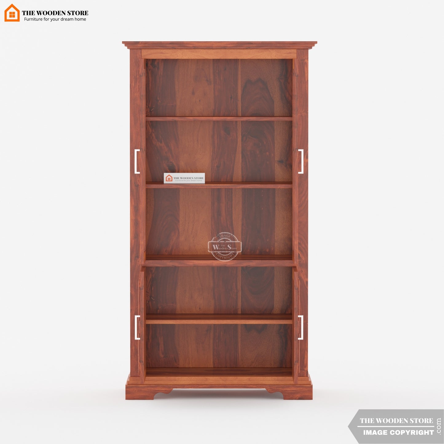 Matrix Double Door Crockery Unit (Honey Finish)