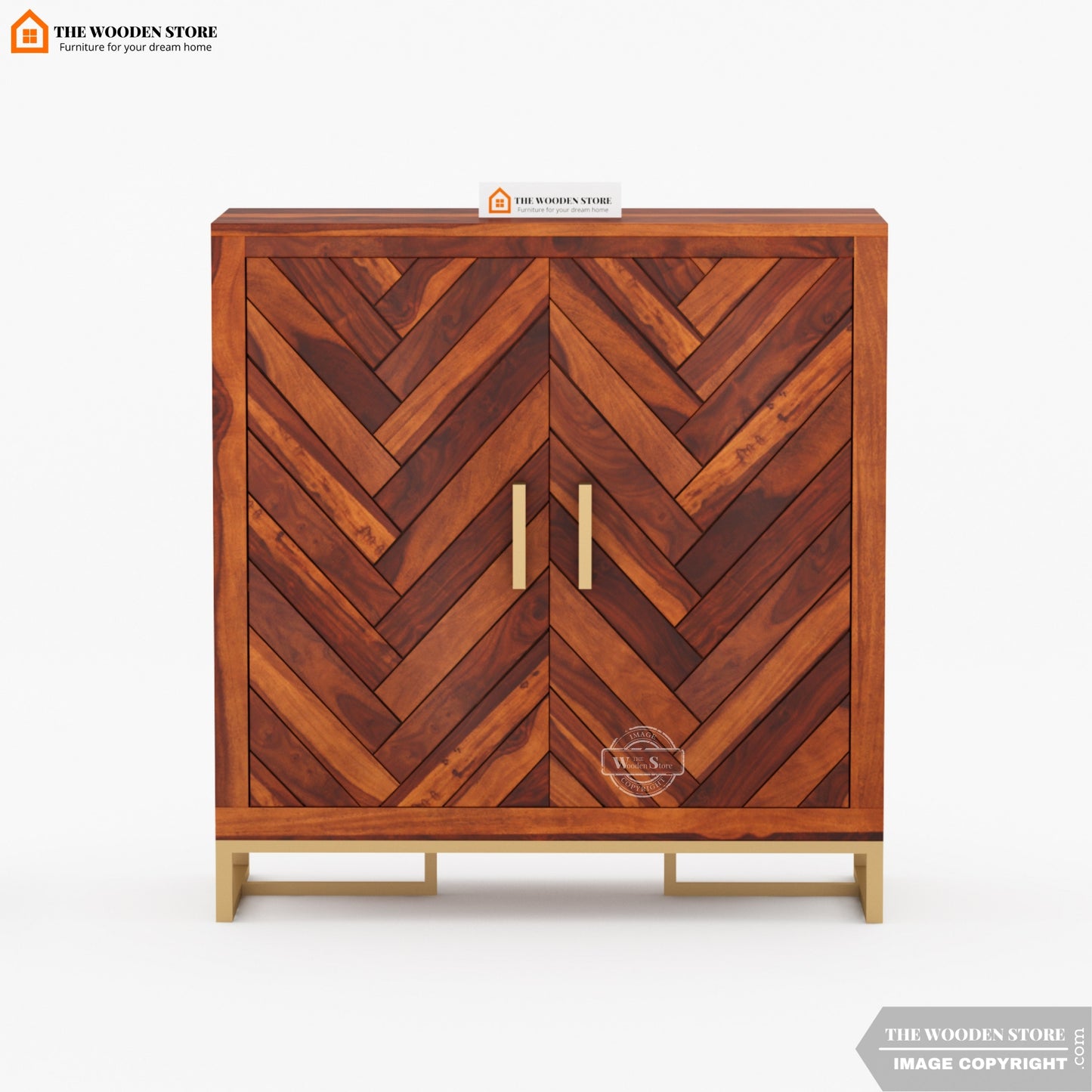 Gaze Shoe Rack (Honey Finish)