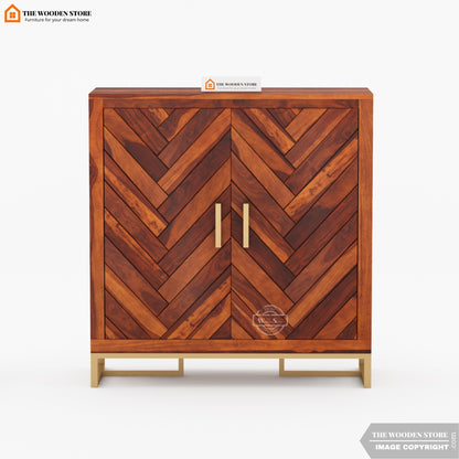 Gaze Shoe Rack (Honey Finish)