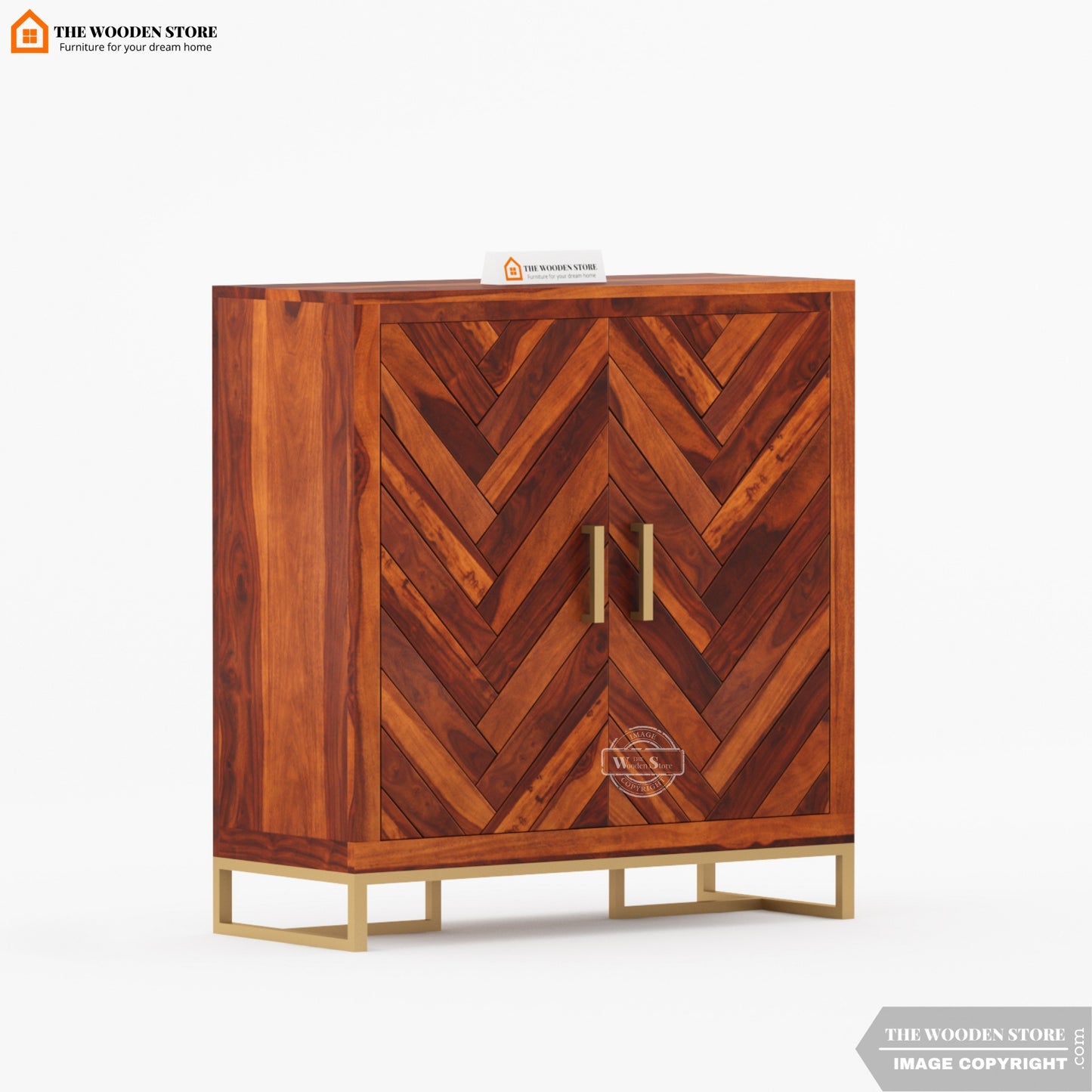 Gaze Shoe Rack (Honey Finish)