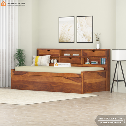 Coco Kids Trundle Bed (Honey Finish)