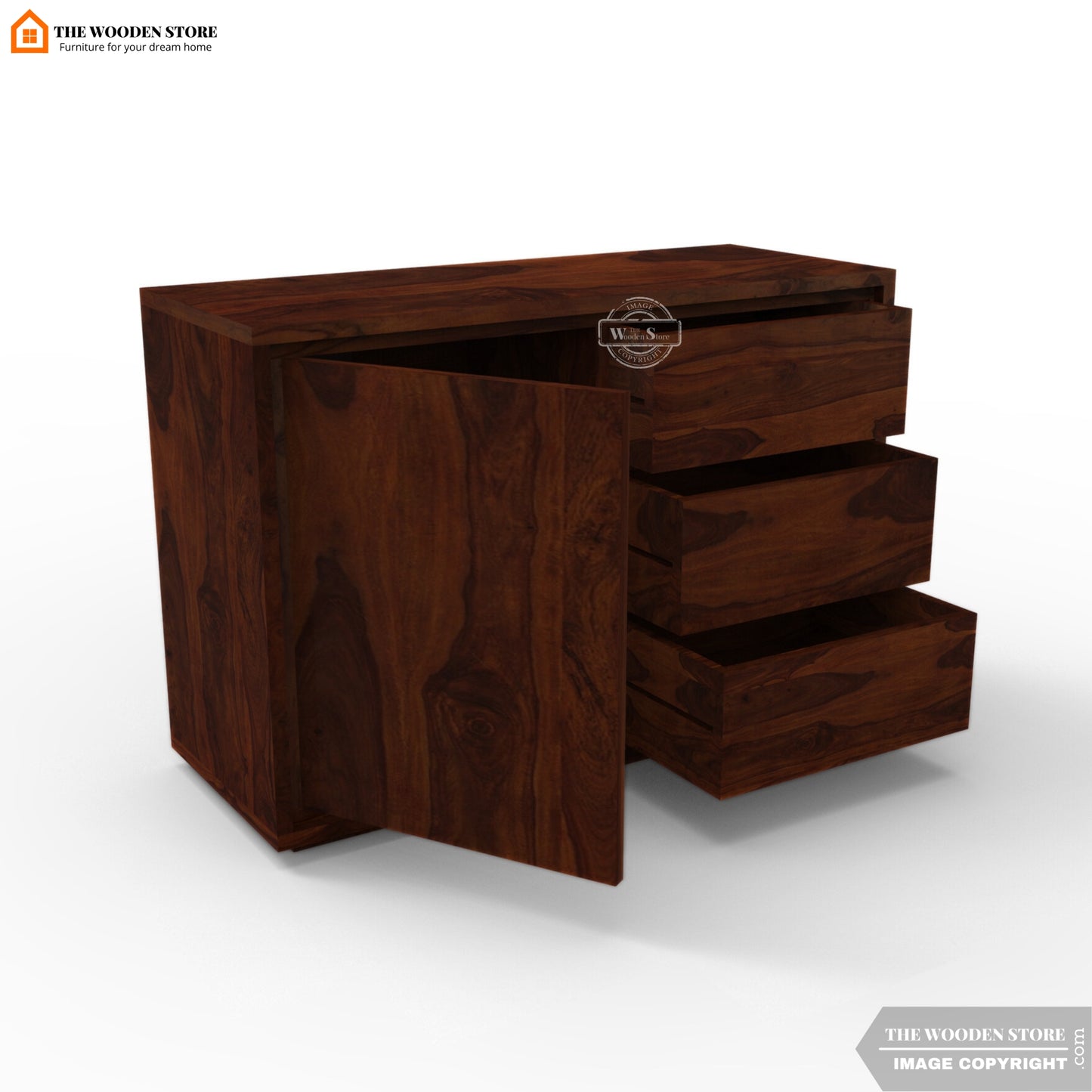 Jada Chest Of Drawer (Walnut Finish)