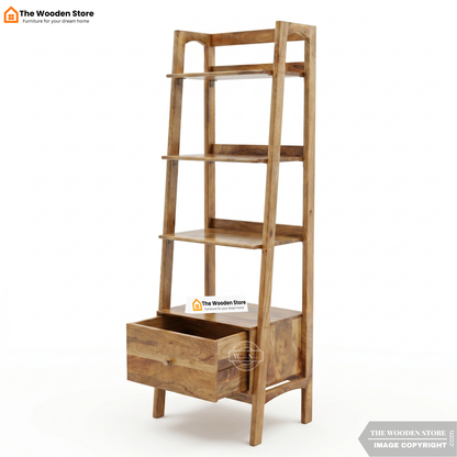 Aspen Mango Wood Bookshelf (Natural Finish)