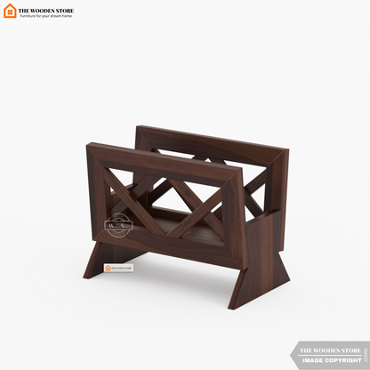 Cole Magazine Rack (Walnut Finish)